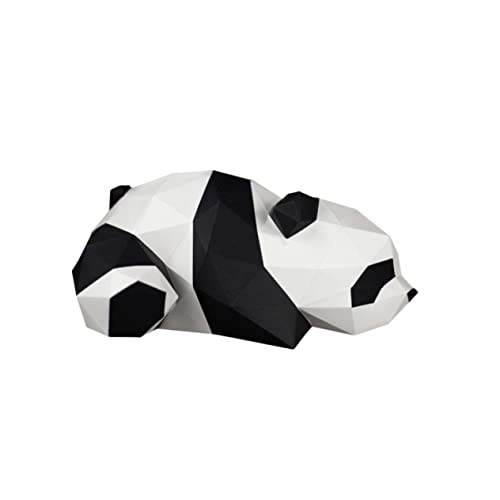 iplusmile Papiermodell Panda DIY Handgeformte Geometrische Origami Dekoration für Erwachsene und Einfach Zusammenzubauen ohne Schere Hochwertige Natürliche Kartonversion von iplusmile