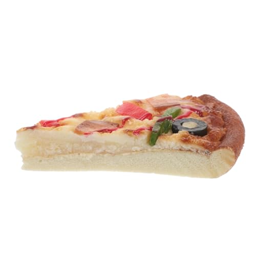 iplusmile Pizza-Modell Pizza Spielzeugpizza Pizza- Vorschulunterrichtsrequisiten gefälschte Pizza-Requisite Faux-Food- Weihnachtspizza Slice Pizza Ornamente Plastik von iplusmile