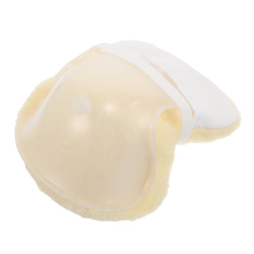 iplusmile Plüsch Puppensitz Auto Lüftungsschlitz Dekorationssitz Sanfter Sicherheitsstuhl für Puppen Autozubehör Niedriger Gelber Sitz mit Transparentem Sockel für Puppenhaus Möbel von iplusmile