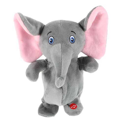 iplusmile Plüschelefant mit Musikfunktion Sprechendes Kuscheltier für Geburtstagsgeschenk und Dekoratives Element für Kindergarten und Zuhause und Knuddelig von iplusmile
