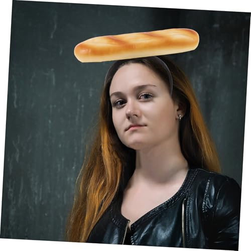 iplusmile Realistisches Baguette Haarreifen Kostüm Stirnband für Frauen und Mädchen Festliches Accessoire für Party Cosplay Live Streaming Spa Make Up von iplusmile