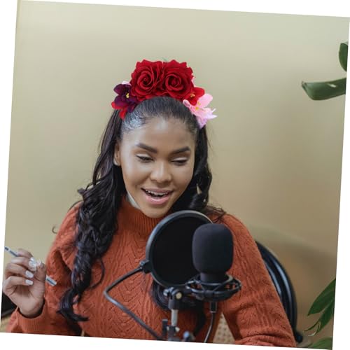 iplusmile Realistisches Rosen Blumen Kostüm Haarreif Halloween Blumenkopfband mit Kunstvollen Rosen Leichter Damen Kopfschmuck für Party und Alltag iplusmile Realistisches Rosen Blumen Kostüm Haarreif Halloween Blumenkopfband mit Kunstvollen Rosen Leichter Damen Kopfschmuck für Party und Alltag von iplusmile