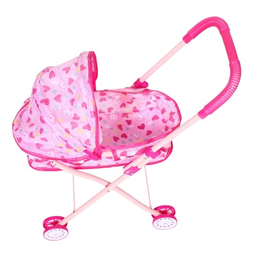 iplusmile Simulierter Babywagen Kinderwagen-spielset Kinderspielzeug-Kinderwagen Spielzeugauto -Kinderwagen Für Puppenwagen Rosa Eisenrahmen iplusmile Simulierter Babywagen Kinderwagen-spielset Kinderspielzeug-Kinderwagen Spielzeugauto -Kinderwagen Für Puppenwagen Rosa Eisenrahmen von iplusmile