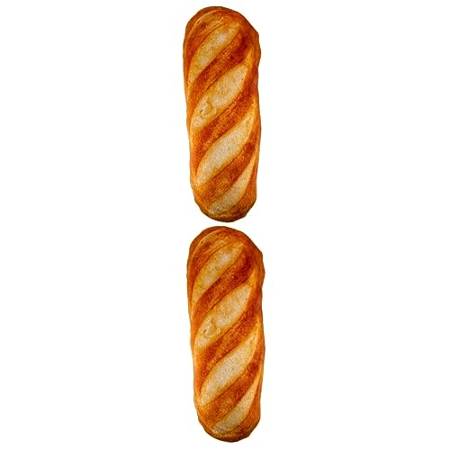 iplusmile Spielzeuge 2 STK Katzenminzenbrot Kleines Hundespielzeug Quietscht Quietschendes Spielzeug Für Hunde Quietschendes Hundespielzeug Essen Plüsch Stofftier e 3D Schmecken Brot Katze von iplusmile