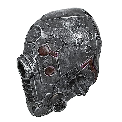 iplusmile Steampunk Robot Maske aus Hochwertigem Leichte Halloween Horror Maske für Party Cosplay Karneval und Rollenspiel Komfortabel Langlebig Unisex Geeignet von iplusmile