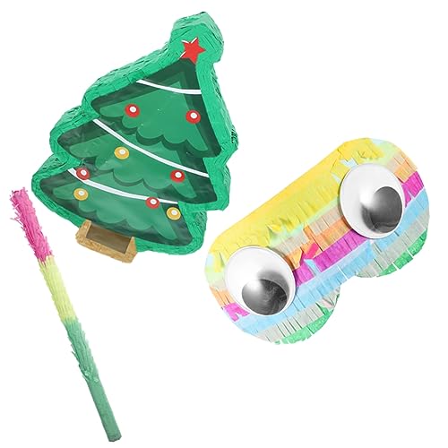 iplusmile Traditionelle Weihnachtsbaum Piñata zum Befüllen Teiliges Party Dekorationsset mit Klopfstock und Augenmaske Kreative Hängedekoration für Kindergeburtstag und Festliche Feiern iplusmile Traditionelle Weihnachtsbaum Piñata zum Befüllen Teiliges Party Dekorationsset mit Klopfstock und Augenmaske Kreative Hängedekoration für Kindergeburtstag und Festliche Feiern von iplusmile