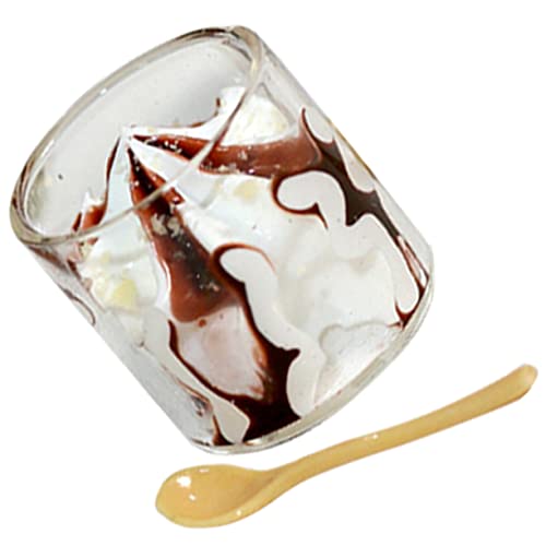 iplusmile Verschleißfestes Harz Eiscreme Miniatur Realistisch Gestaltete Transparente Puppenhaus Deko Tragbare Winzige Eiscreme Kindgerechtes Miniaturspielzeug Niedliche Zufällige Farbe von iplusmile