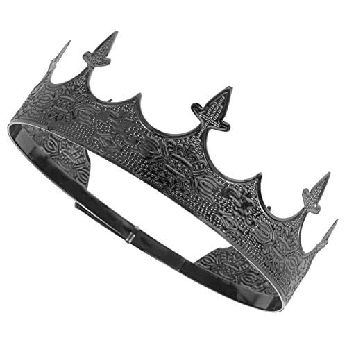iplusmile Verstellbare Herren Metallkrone für Cosplay und Bühnenauftritte Klassische Party Krone Robustes Design Vielseitig für Hochzeit Prom Geburtstag Weihnachtsfeier von iplusmile