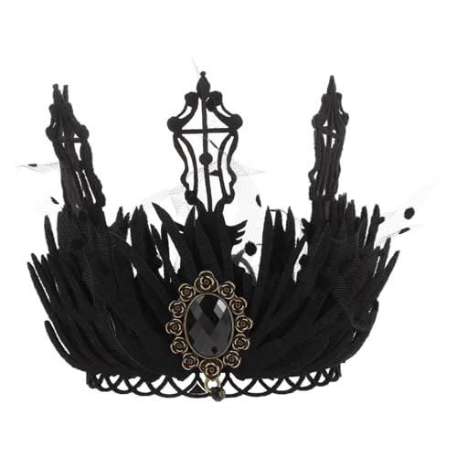 iplusmile Vintage Tiara für Damen Krone für Hochzeit Cosplay Kostümparty Halloween Abschlussball Geburtstagsfeiern Leicht und Komfortabel Passt Sich von iplusmile