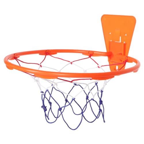 iplusmile Wandmontierter Basketballkorb für Innenbereich Geräuschloses Basketballspielset ohne Bohren Stabiler Kunststoffhaken Faltbarer Basketballkorb von iplusmile