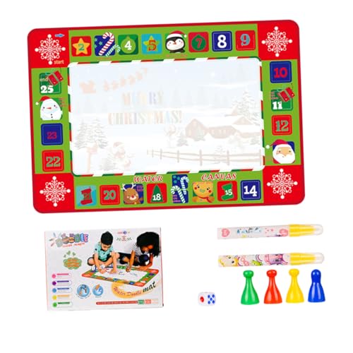 iplusmile Wasser Doodle Matte Malset und Fliegendes Schachspiel für Ab Jahren Faltbare Wiederverwendbare Wassermalmatte mit Wasserfestem Material für Kreatives Zeichnen und Outdoor von iplusmile