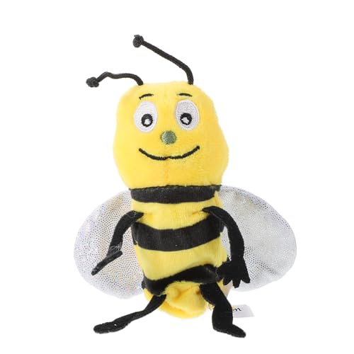iplusmile Weiche Biene Handpuppe für Pädagogisches Honigbienen Plüschtier Rollenspiel Puppentheater Geburtstagsgeschenk von iplusmile