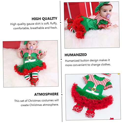 iplusmile Weihnachtliches Kostüm Set Monate mit Kleid Haarband und Beinwärmern Weicher Baumwollmix Festlich und Warm für Junge Mädchen zu Weihnachten iplusmile Weihnachtliches Kostüm Set Monate mit Kleid Haarband und Beinwärmern Weicher Baumwollmix Festlich und Warm für Junge Mädchen zu Weihnachten von iplusmile