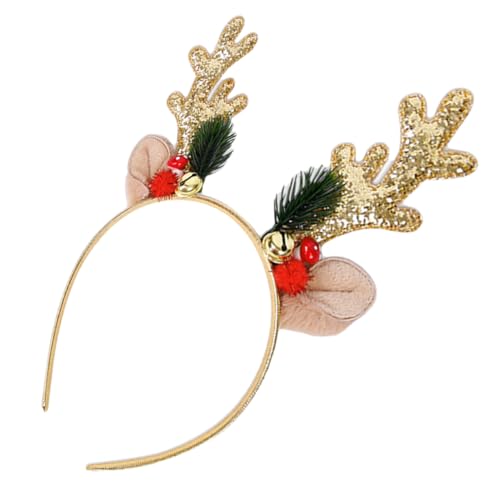 iplusmile Weihnachtliches Rentier Haarreif Geweih Stirnband mit Glitzer und Glocken Leichter Kopfschmuck für Festliche Xmas Partys und Weihnachtsfeiern Design für Damen und Familien iplusmile Weihnachtliches Rentier Haarreif Geweih Stirnband mit Glitzer und Glocken Leichter Kopfschmuck für Festliche Xmas Partys und Weihnachtsfeiern Design für Damen und Familien von iplusmile