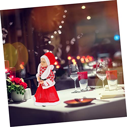 iplusmile Weihnachtsmann Figur Weihnachtsdeko Santa Grandma Puppe Festliche Tischdekoration für Weihnachten Party Schaufenster Ornament von iplusmile