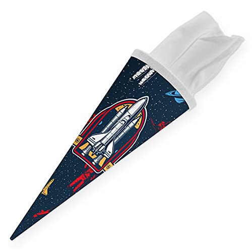 itenga Geschwister Schultüte Weltraum Zuckertüte mit Filzverschluss - Space Astronaut - Einschulung Schulanfang 35cm itenga Geschwister Schultüte Weltraum Zuckertüte mit Filzverschluss - Space Astronaut - Einschulung Schulanfang 35cm von itenga