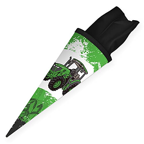 itenga Geschwister Schultüte Zuckertüte Traktor mit Filzverschluss Schule Einschulung Schulanfang 35cm itenga Geschwister Schultüte Zuckertüte Traktor mit Filzverschluss Schule Einschulung Schulanfang 35cm von itenga