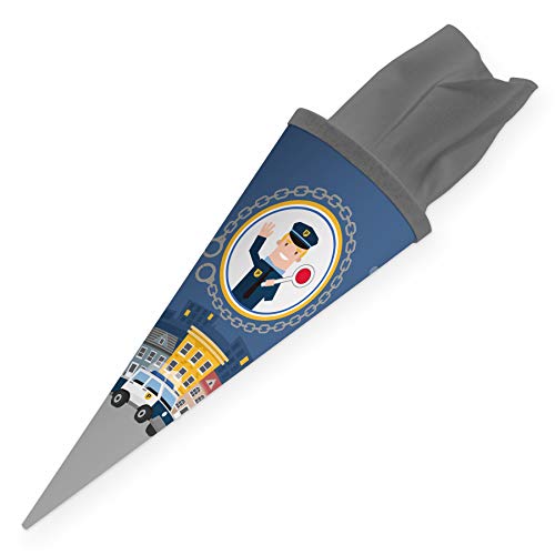 itenga Geschwisterschultüte 35cm für Kinder Geschenkverpackung Schultüte klein Kindergarten Zuckertüte (Polizei) itenga Geschwisterschultüte 35cm für Kinder Geschenkverpackung Schultüte klein Kindergarten Zuckertüte (Polizei) von itenga