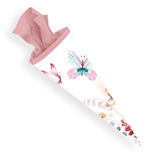 itenga Schultüte 70cm groß rund Schmetterling Einschulung Schulanfang - Zuckertüte für Mädchen itenga Schultüte 70cm groß rund Schmetterling Einschulung Schulanfang - Zuckertüte für Mädchen von itenga