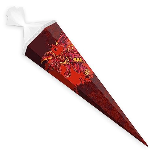 itenga Schultüte 85cm groß Drache 6eckig Einschulung Schulanfang - Zuckertüte für Jungen udn Mädchen itenga Schultüte 85cm groß Drache 6eckig Einschulung Schulanfang - Zuckertüte für Jungen udn Mädchen von itenga