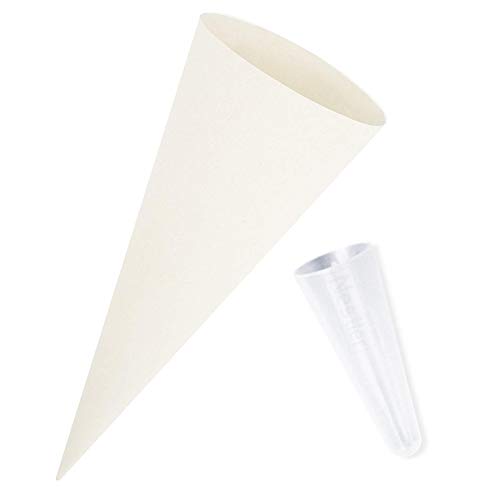itenga Set Bastelschultüte rund 70 cm inkl. Spitzenschutz - Schultüte Zuckertüte Rohling 1. Schuljahr (Weiß) itenga Set Bastelschultüte rund 70 cm inkl. Spitzenschutz - Schultüte Zuckertüte Rohling 1. Schuljahr (Weiß) von itenga