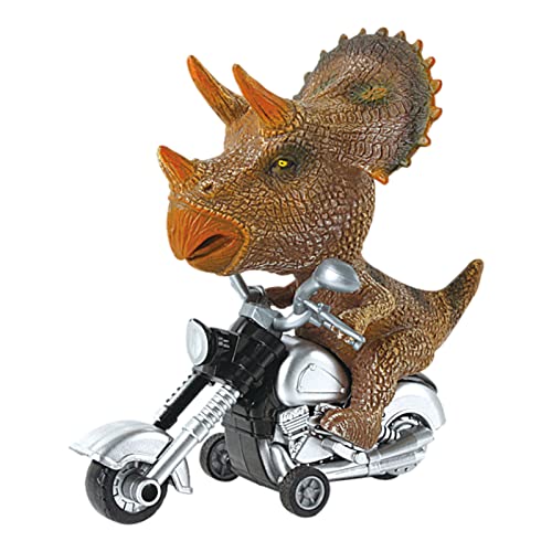 itrimaka Dinosaurier-Spielzeugautos,Dinosaurier auf Motorrad - Dinosaurier-Motorrad-Spiel | Reibungsbetriebenes pädagogisches Trägheits-Dinosaurier-Motorrad für Kinder, Mädchen und Kinder von itrimaka