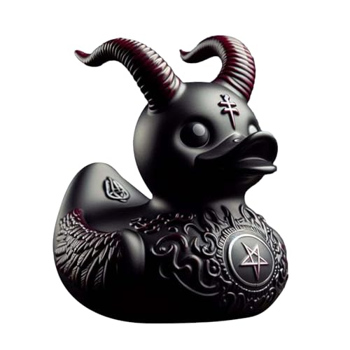 itrimaka Duckieville-Entenstatue, Duckieville-Entenfigur, gotische Schwarze Ducksville-Ente, böse Gummiente aus Kunstharz, Sammlerspielzeug für Heimdekoration, 1/5 Stück, SQJ5T2PXHK39OVRCO itrimaka Duckieville-Entenstatue, Duckieville-Entenfigur, gotische Schwarze Ducksville-Ente, böse Gummiente aus Kunstharz, Sammlerspielzeug für Heimdekoration, 1/5 Stück, SQJ5T2PXHK39OVRCO von itrimaka