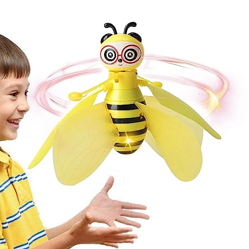 itrimaka Fliegende Bienenspielzeuge,Handinduktion Fliegende Biene - Handgesteuerter Fliegender Ball, kleine Bienen-Induktionsflugmaschine, neuartiges Induktions-Flugzeugspielzeug mit LED-Licht von itrimaka