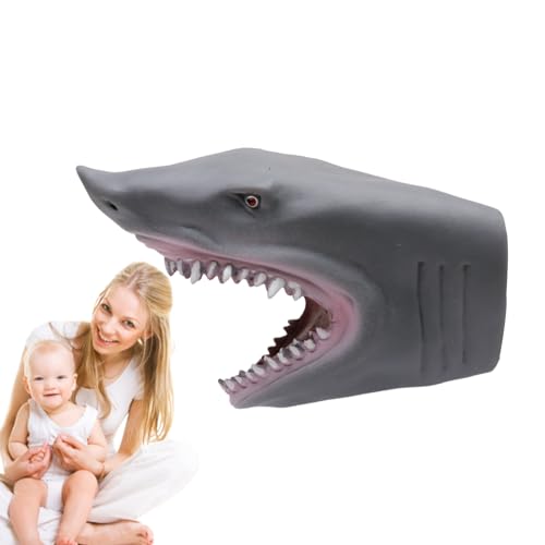 itrimaka Hai-Puppe,Tier-Handpuppen, Cartoon realistische Krokodil Hai Dinosaurier Spielzeug Handpuppen, Schwimmbad-Strand-Badespielzeug, weiche Gummi-Tier-Actionfigur, Handspielzeug für Jungen und von itrimaka