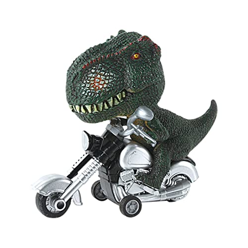 itrimaka Rückziehautos,Dinosaurier-Spielzeugautos | Dinosaurier-Motorrad-Spiel - Reibungsbetriebenes pädagogisches Trägheits-Dinosaurier-Motorrad für Kinder, Mädchen und Kinder von itrimaka