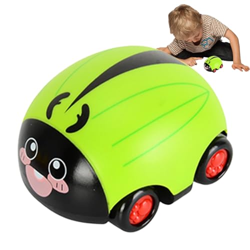 itrimaka Spielzeugautos zum Zurückziehen, Fahrzeuge zum Zurückziehen,Reibungsbetriebenes Fahrzeug-Spielset für Kinder - Lustiges und interaktives Spielset mit Cartoon-Rennfahrzeugen, Partygeschenke von itrimaka
