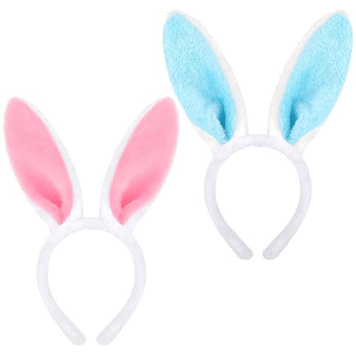 iwiio 2 Stück Osterhasenohren-Haarbänder, Hasenohren-Haarbänder, Hasen-Kostüm-Zubehör für Oster-Party, Maskerade, Tier-Mottoparty iwiio 2 Stück Osterhasenohren-Haarbänder, Hasenohren-Haarbänder, Hasen-Kostüm-Zubehör für Oster-Party, Maskerade, Tier-Mottoparty von iwiio
