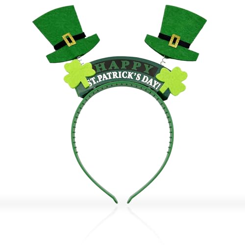 iwiio St Patricks Day Stirnband, St. Patricks Day Zubehör, Irisches Grünes Kleeblatt Stirnband für St. Patricks Day Fasching Haarschmuck für Kinder Erwachsene iwiio St Patricks Day Stirnband, St. Patricks Day Zubehör, Irisches Grünes Kleeblatt Stirnband für St. Patricks Day Fasching Haarschmuck für Kinder Erwachsene von iwiio