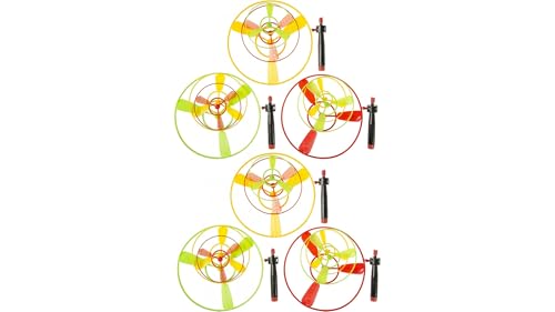 jameitop® 6X Flugkreisel Spiel – Bunte Hubschrauber-Propeller & Fliegende Untertassen | Perfektes Mitgebsel für Kindergeburtstage, Tombola, Party & Spielspaß draußen von jameitop