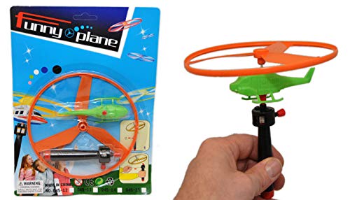 jameitop®Flugkreisel 2 STÜCK Hubschrauber Propeller Kreisel Fliegende Untertasse Mitgebsel von jameitop