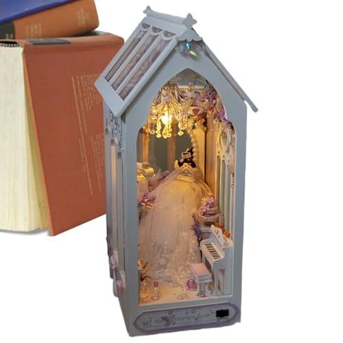 jamgeery Buch Nook Kits für Erwachsene, Buch Nook | Miniaturhaus Puzzle Buchenden,Dekorative Tiny House Book Nook mit LED -Licht für Bücherregal, 3D -Puzzle -Buchend jamgeery Buch Nook Kits für Erwachsene, Buch Nook | Miniaturhaus Puzzle Buchenden,Dekorative Tiny House Book Nook mit LED -Licht für Bücherregal, 3D -Puzzle -Buchend von jamgeery