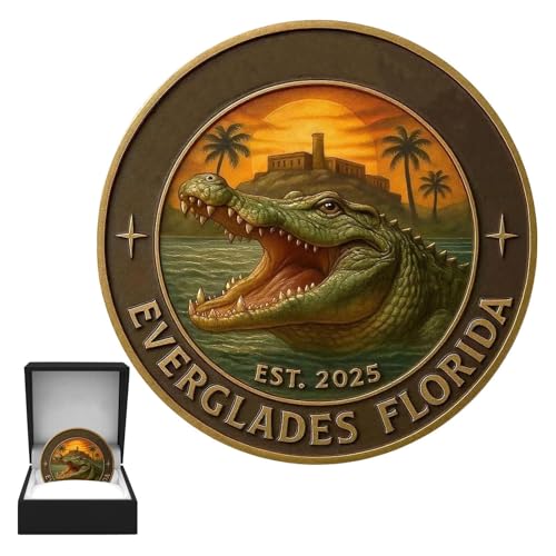 jamgeery Gedenkmünze,Alligator Münze Humorvoll | Ausstellungsdekoration Für Sammler Von Marinegeschichte, Kindern Und Floridaliebhabern jamgeery Gedenkmünze,Alligator Münze Humorvoll | Ausstellungsdekoration Für Sammler Von Marinegeschichte, Kindern Und Floridaliebhabern von jamgeery
