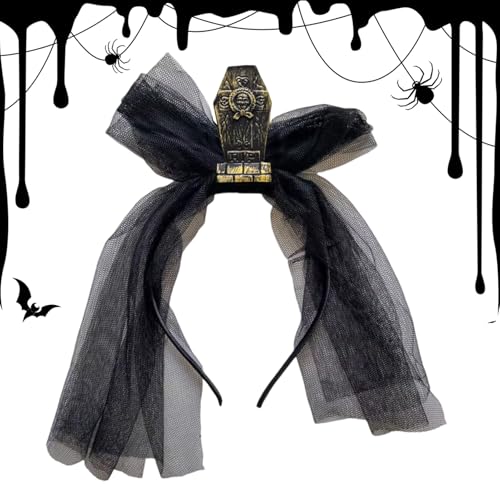 jamgeery Halloween Haarbänder,Vintage Grabstein Haarreif Mit Schleier Für Cosplay | Horror Halloween Kostümzubehör Haarspange Für Karneval Maskenbälle Cosplay jamgeery Halloween Haarbänder,Vintage Grabstein Haarreif Mit Schleier Für Cosplay | Horror Halloween Kostümzubehör Haarspange Für Karneval Maskenbälle Cosplay von jamgeery