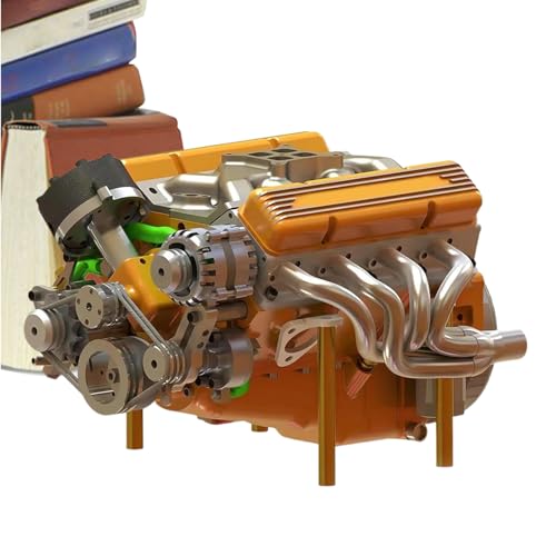jamgeery Motorenmodell - Metall V8 Motor Deko - Originelles Spielzeug Lernspielzeug Geschenkideen Für Söhne Teens Männer Familie Freunde Jugendliche Mädchen Und Töchter von jamgeery