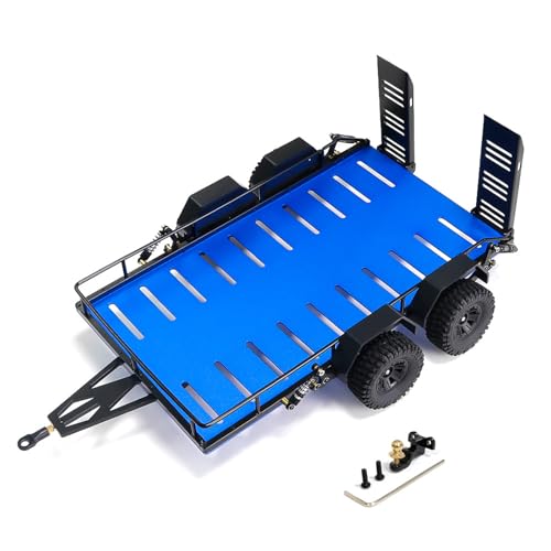 jdstty 1/18 Skala Anhänger Set Für Fernbedienungsauto Anhänger Set It Yourself Accessoires Anhänger Zum Transport Hinter Dem Auto von jdstty