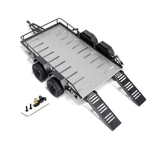 jdstty 1/18 Skala Anhänger Set Für Fernbedienungsauto Anhänger Set It Yourself Accessoires Anhänger Zum Transport Hinter Dem Auto von jdstty