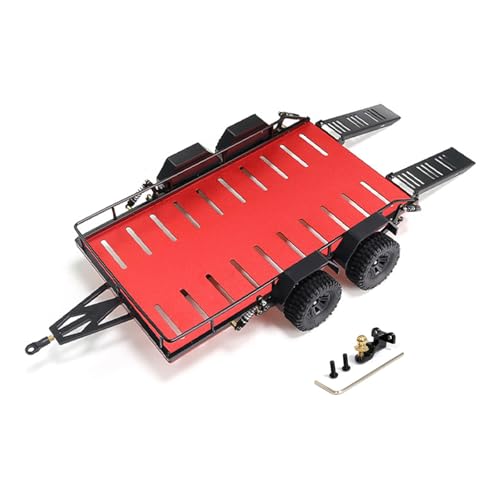 jdstty 1/18 Skala Anhänger Set Für Fernbedienungsauto Anhänger Set It Yourself Accessoires Anhänger Zum Transport Hinter Dem Auto von jdstty