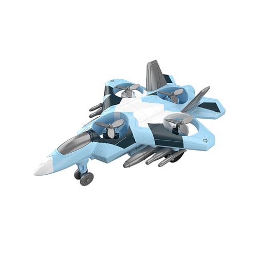 jdstty Fun Stunt Rotierendes Flugzeug Spielzeug Mit Omidirectional Rad Hindernis Vermeidung Realistischer Kämpfer Für Kinder Jungen Mädchen 4-8 von jdstty