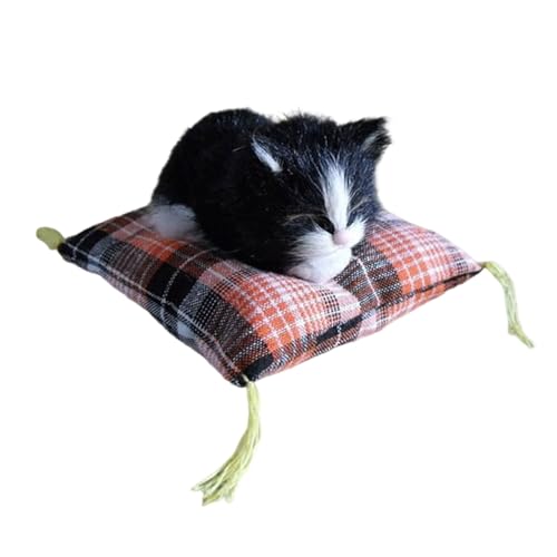 jdstty Simulation Tiermodell Gefüllte Schlafkatzen Plüsch Pelzkätzchen Ornament Auf Kissenmatte Für Kinder Erwachsene Anwesend jdstty Simulation Tiermodell Gefüllte Schlafkatzen Plüsch Pelzkätzchen Ornament Auf Kissenmatte Für Kinder Erwachsene Anwesend von jdstty