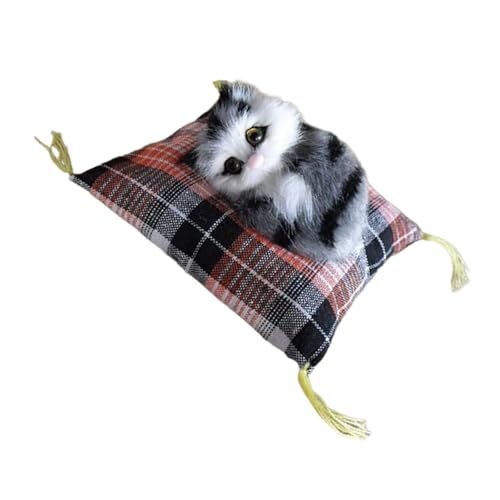 jdstty Simulation Tiermodell Gefüllte Schlafkatzen Plüsch Pelzkätzchen Ornament Auf Kissenmatte Für Kinder Erwachsene Anwesend jdstty Simulation Tiermodell Gefüllte Schlafkatzen Plüsch Pelzkätzchen Ornament Auf Kissenmatte Für Kinder Erwachsene Anwesend von jdstty