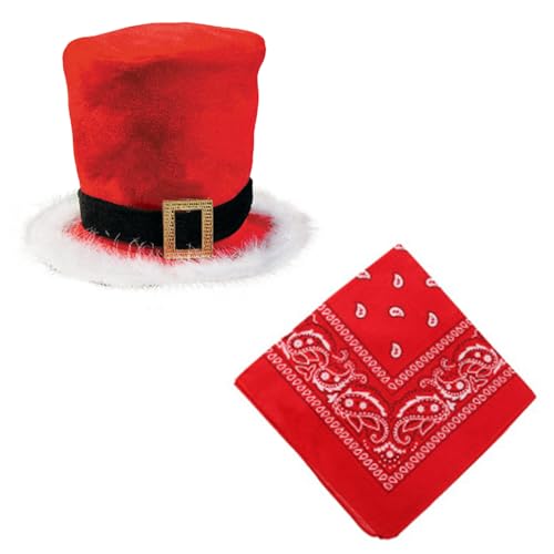 jdstty Weihnachten Tall Hat Flower Bandana Schnallen Belt Top Hat Festival Fotografie Für Formelle Veranstaltung Holiday Supply jdstty Weihnachten Tall Hat Flower Bandana Schnallen Belt Top Hat Festival Fotografie Für Formelle Veranstaltung Holiday Supply von jdstty