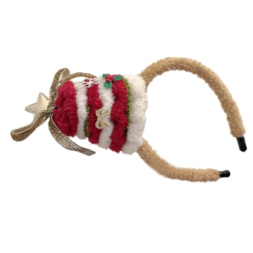 jdstty Weihnachtshaarbandbär/Schneemann Hairhoop Themen Stirnband Für Eltern Und Kinder Urlaubsfeier Party Supply von jdstty