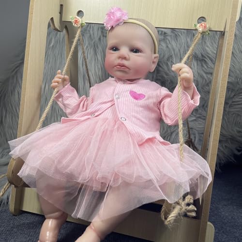 jdstty Wiedergeborene Babypuppen Anatomisch Korrekte Realistische Neugeborene Babypuppen Kieselgel Weiche Vinyls Körper Echtes Babypuppen von jdstty