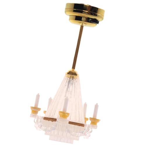 jdstty Wohnzimmer Deckenlampenfigur Model Realistische Kronleuchter Vintage Life Szene Puppen Tun Spieleinrichtungen von jdstty