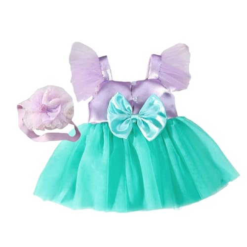 jebyltd 2pcs/Set Neugeborene Fotografie Kleid Girl Spitze Strampler Kostüm Einschließlich Rock Und Blumenstirnband Für Besondere Anlass Duschgeschenk von jebyltd